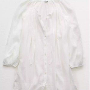 Aerie Long Sleeve Button Down Cover Up